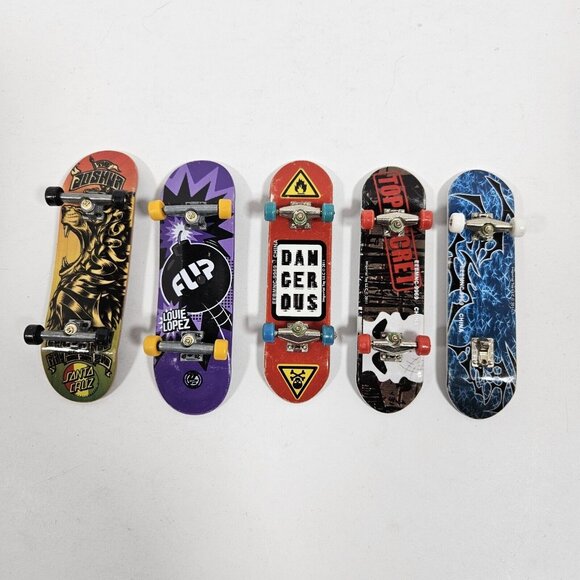 Tech Deck & Imperial Fingerboard Lot Of 5 Mini Skateboards With Graphics - Picture 8 of 8
